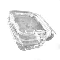 PET transparent disposable 16oz Square salad  take-out plastic package box for the dried fruit